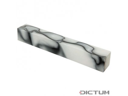 Dictum 831459 - Acrylic Pen Blank, Mother of Pearl/Black
