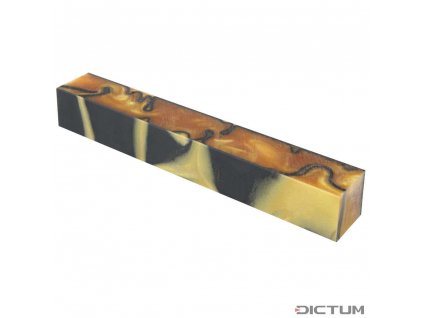 Dictum 831596 - Acrylic Pen Blank, Gold/Black