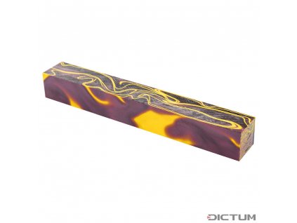 Dictum 831791 - Acrylic Pen Blank, Violet/Yellow