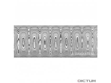 Dictum 831806 - Damasteel® DS93X™ Odins Eye™ Damascus Steel, 32 x 4 x 210 mm