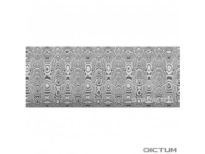 Dictum 831812 - Damasteel DS93X™ Ladder Damascus Steel, 26 x 3.2 x 180 mm