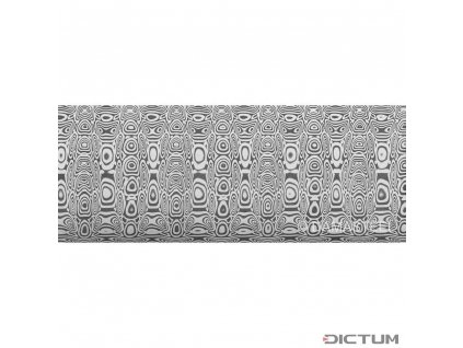 Dictum 831813 - Damasteel DS93X™ Ladder Damascus Steel, 32 x 2.5 x 210 mm
