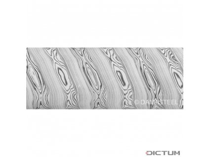 Dictum 831816 - Damasteel® DS93X™ Dense Twist™ Damascus Steel, 26 x 3.2 x 180 mm