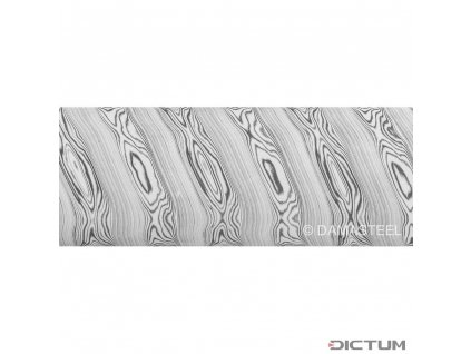 Dictum 831819 - Damasteel DS93X™ Dense Twist™ Damascus Steel, 51 x 3.2 x 250 mm