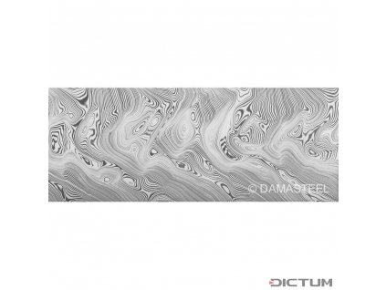 Dictum 831822 - Damasteel® DS93X™ Bjórkmans Twist™ Damascus Steel, 32 x 4 x 210 mm