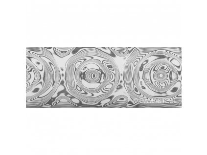 Dictum 831831 - Damasteel DS93X™ Grosserosen Damascus Steel, 51 x 3.2 x 250 mm