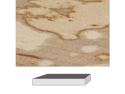 Dictum 832043 - Spalted Birch, 300 x 60 x 60 mm