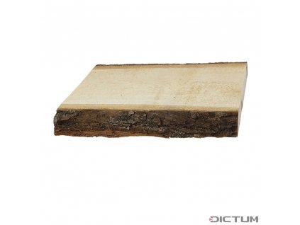 Dictum 832080 - Limewood Board with Wane on Both Sides, Rough-cut, Length 300 mm