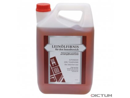 Dictum 810094 - Linseed Oil Varnish for Interior Use, 5 l