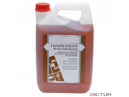 Dictum 810098 - Linseed Oil Varnish for Exterior Use, 5 l