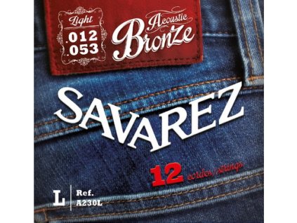 Savarez ACOUSTIC BRONZE 12-string A230L (012-053)