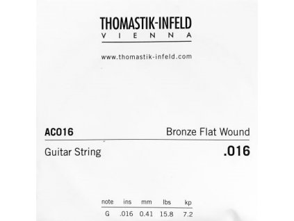 Thomastik AC016 Single 016 Bronze Flat Wound full1x i5801