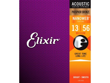 Elixir NANOWEB Acoustic (013-056) 16102