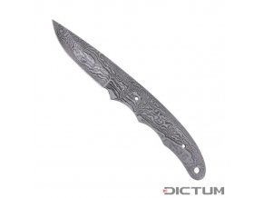 Čepel Dictum 719635 - Full Tang Blade Blank, Random Damascus, 70 mm