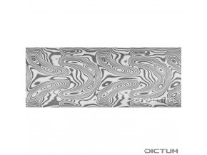 Dictum 831852 - Damasteel® DS93X™ Thor™ Damascus Steel, 26 x 3.2 x 180 mm