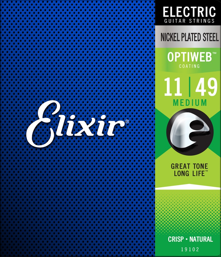 Elixir OPTIWEB 19102 - Struny na elektrickou kytaru - sada