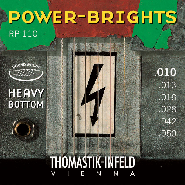 Thomastik POWERBRIGHTS RP110 (hybrid) - Struny na elektrickou kytaru - sada