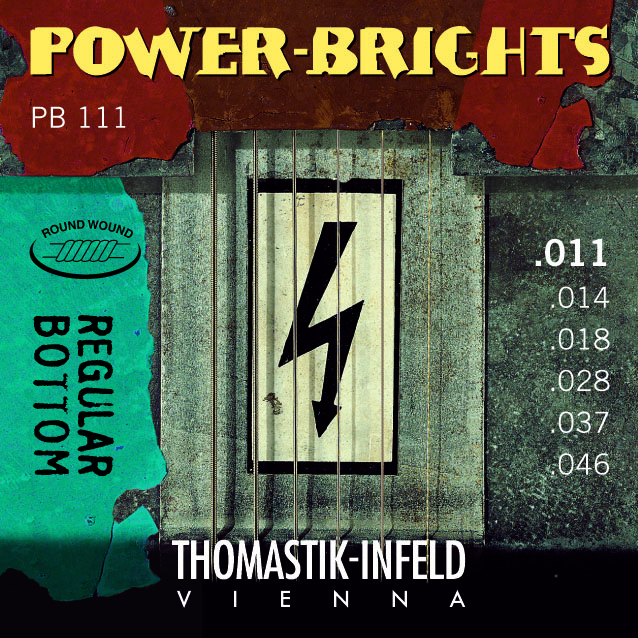Thomastik POWERBRIGHTS PB111 - Struny na elektrickou kytaru - sada