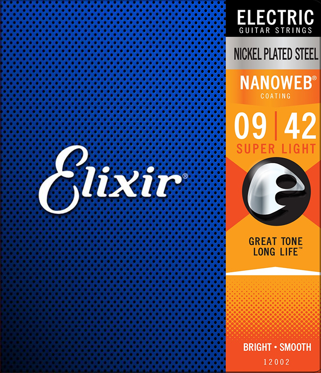 Elixir NANOWEB 12002 - Struny na elektrickou kytaru - sada