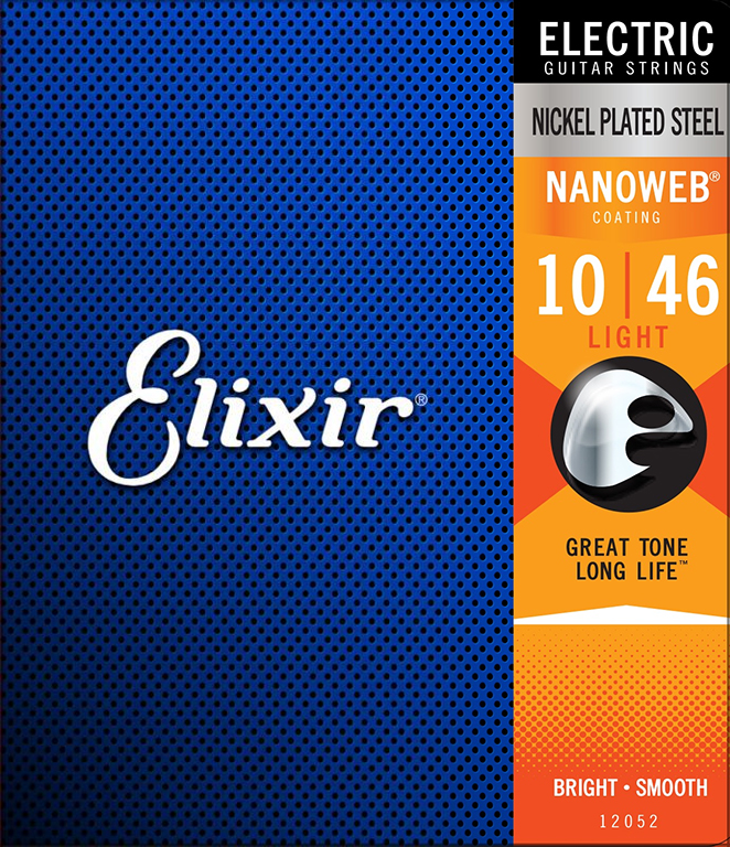 Elixir NANOWEB 12052 - Struny na elektrickou kytaru - sada