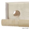 Dictum 831549 - Wooden Dowel, Maple, Ø 19 mm
