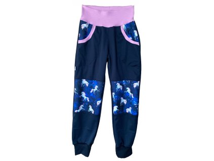 softshellove kalhoty jednorozci