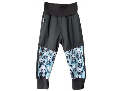 softshellove kalhoty s pandami