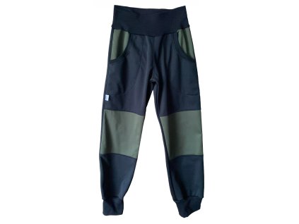 softshellove kalhoty cerne khaki