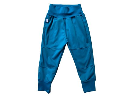softshellove kalhoty petrolejove