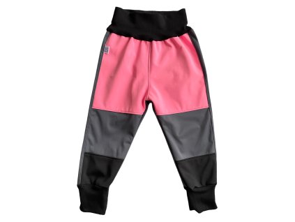 softshellove kalhoty seda ruzova