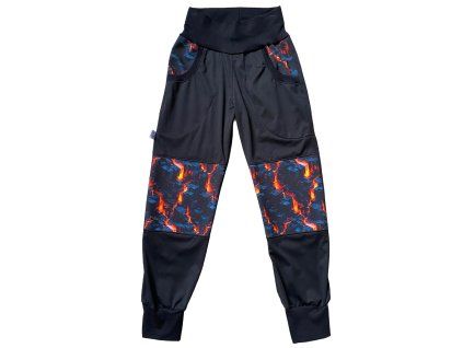 softshellove kalhoty láva zepredu