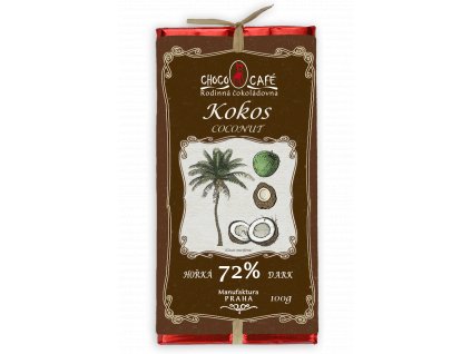 Kokos coconut hořká choco cafe.cokolada.tabulka.chocolate.bar.prague.praha.homemade.handmade.rucnivyroba.domaci.cokoladovna.original.cokoladovatabulka.