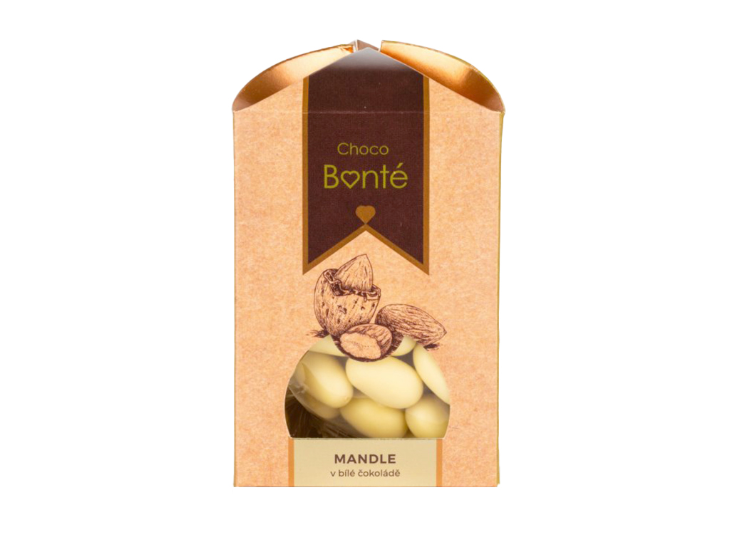 Lískové ořechy v bílé čokoládě