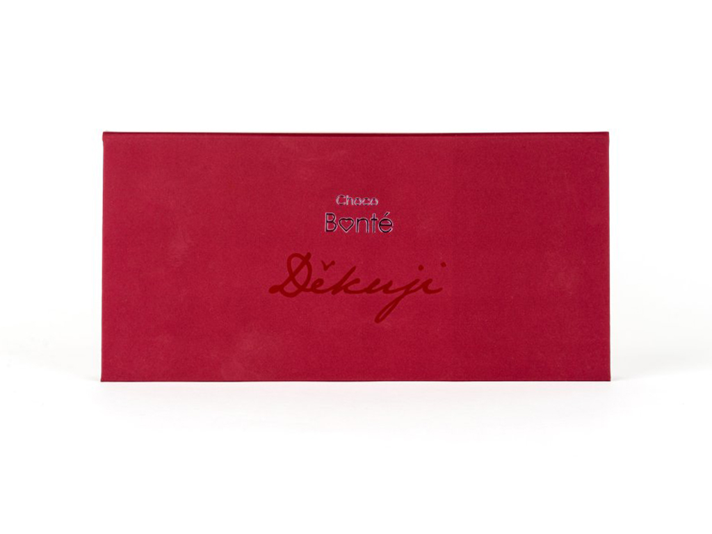 Choco Bonté Bonboniéra "Děkuji" Premium - 12 ks pralinek