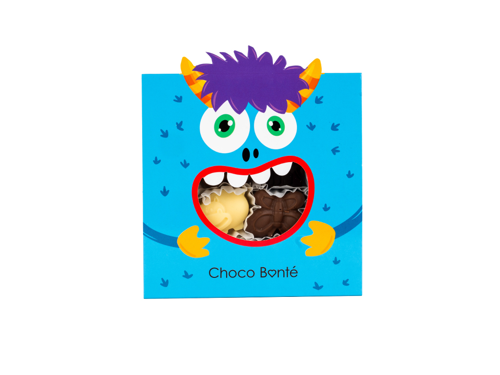Choco Bonté Dárek pro děti Bonboniéra Malý bubák - 4 ks bonbonů
