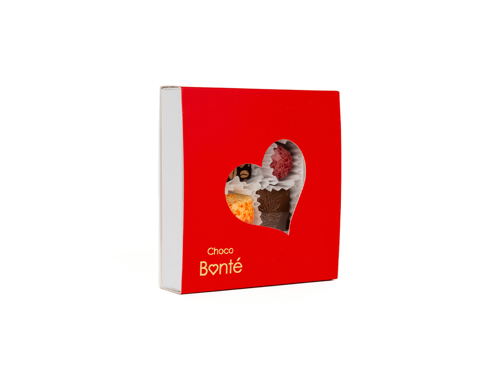 Choco Bonté Bonboniéra - 4 ks pralinek (srdce)