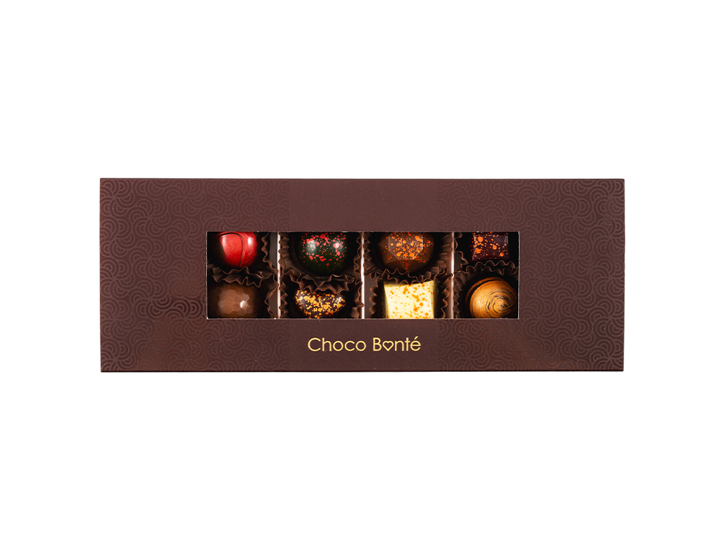 Choco Bonté Luxusní dárek Bonboniéra - 8 ks pralinek