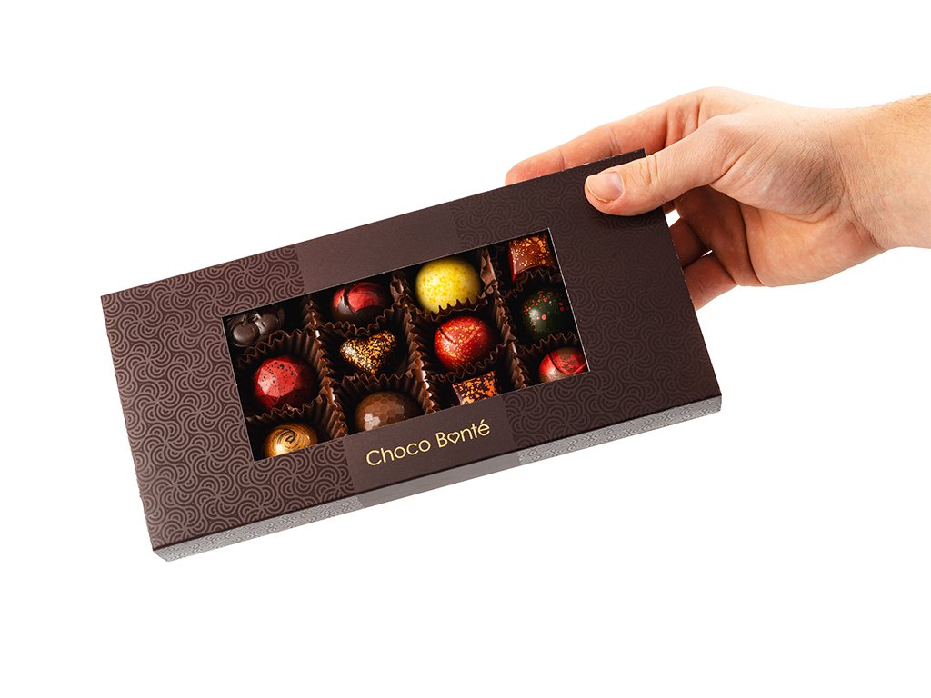 Choco Bonté Luxusní dárek Bonboniéra - 12 ks pralinek