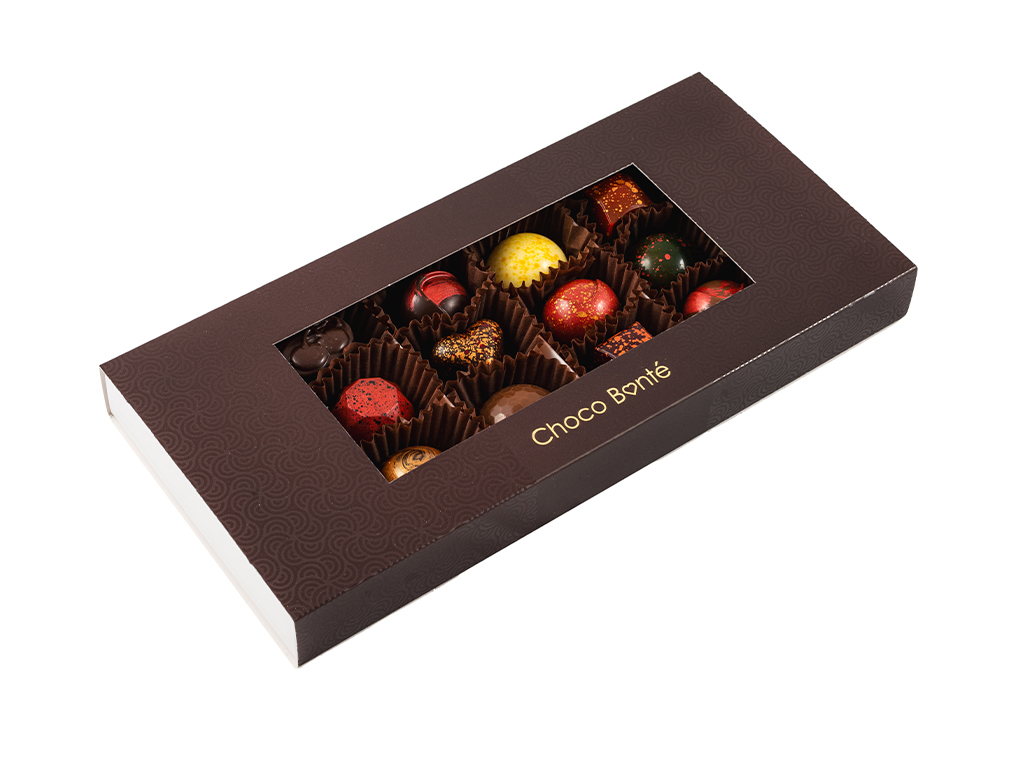 Choco Bonté Luxusní dárek Bonboniéra - 12 ks pralinek