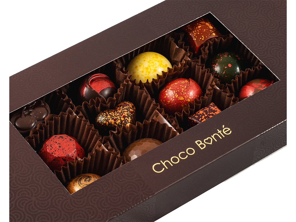 Choco Bonté Luxusní dárek Bonboniéra - 12 ks pralinek