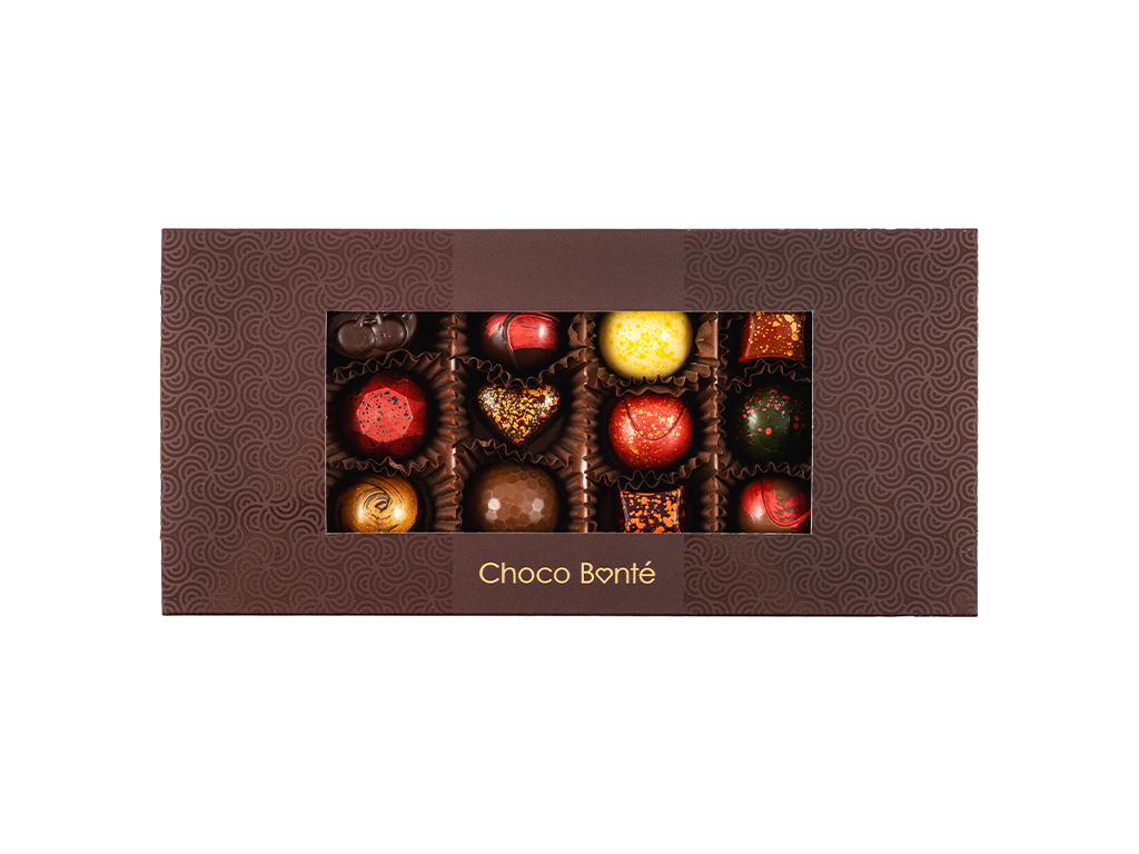 Choco Bonté Luxusní dárek Bonboniéra - 12 ks pralinek