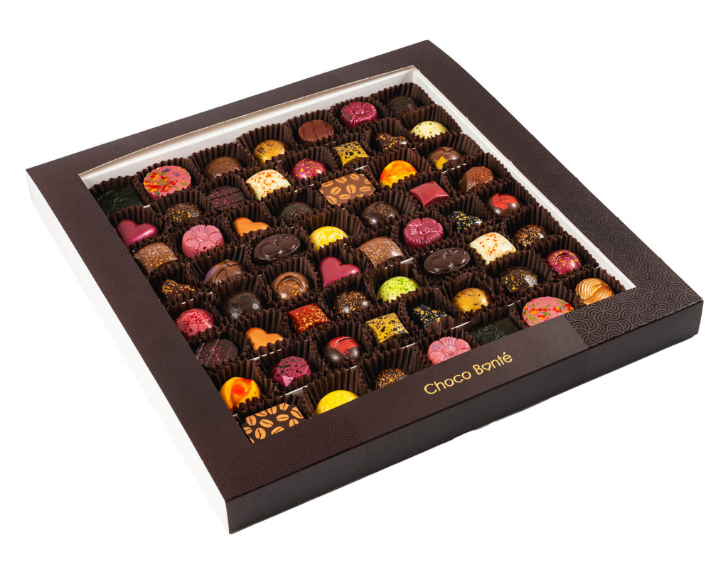 Choco Bonté Luxusní dárek Bonboniéra – 60 ks pralinek