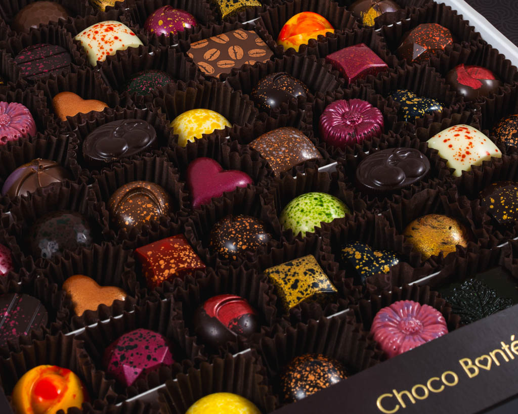 Choco Bonté Luxusní dárek Bonboniéra – 60 ks pralinek