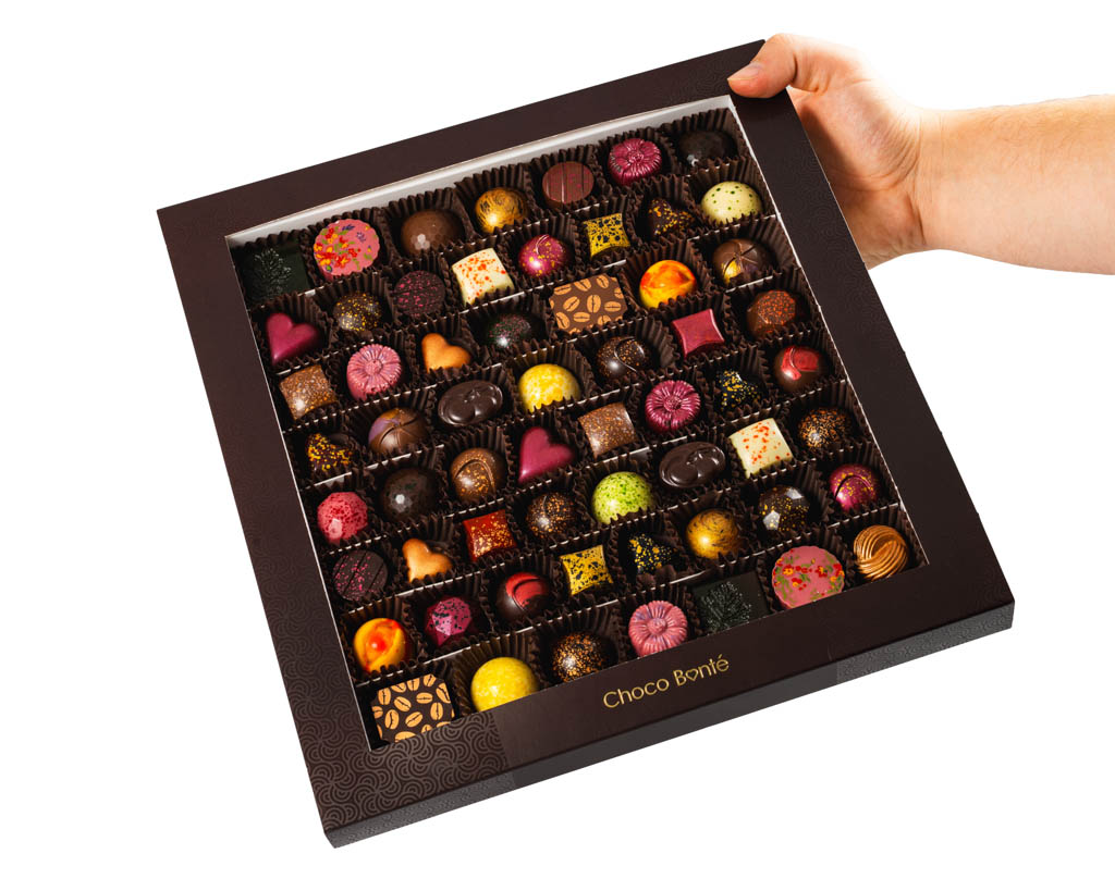 Choco Bonté Luxusní dárek Bonboniéra – 60 ks pralinek
