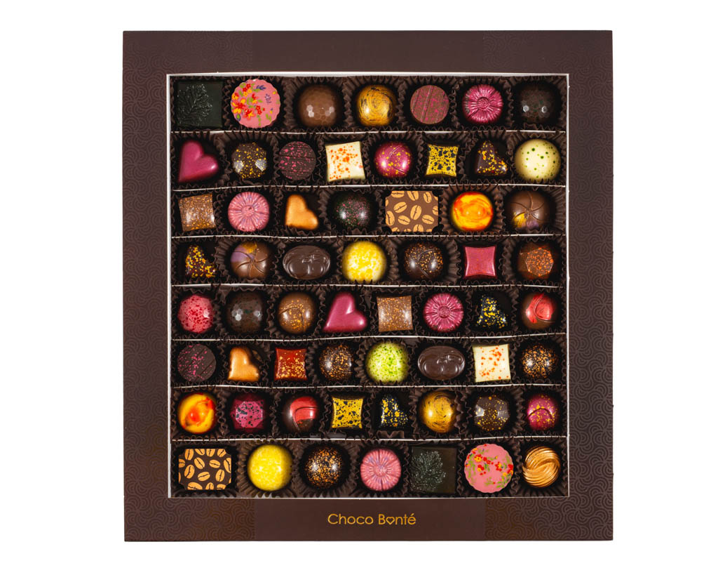 Choco Bonté Luxusní dárek Bonboniéra – 60 ks pralinek