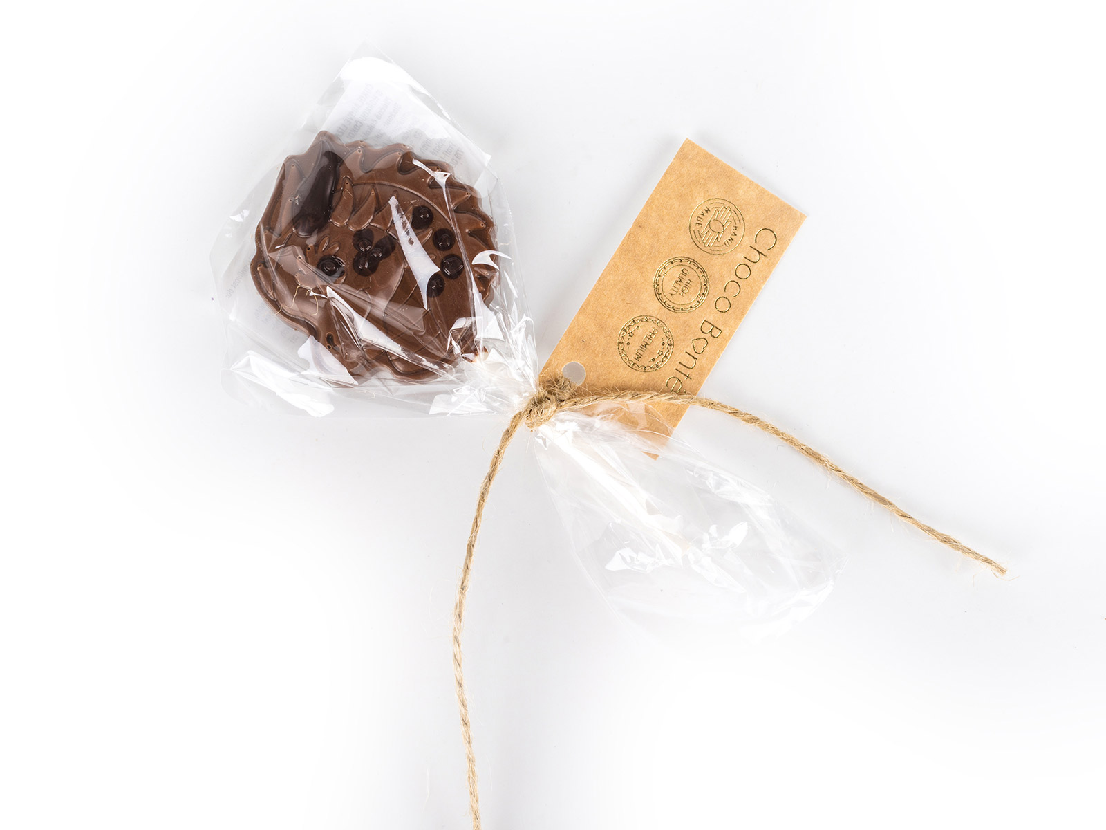 Čokoládové lízátko drak mléčné s hořkou čokoládou