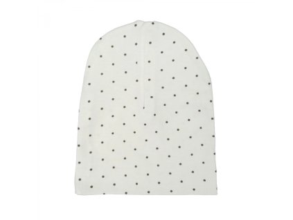 biela bodkovaná čiapočka