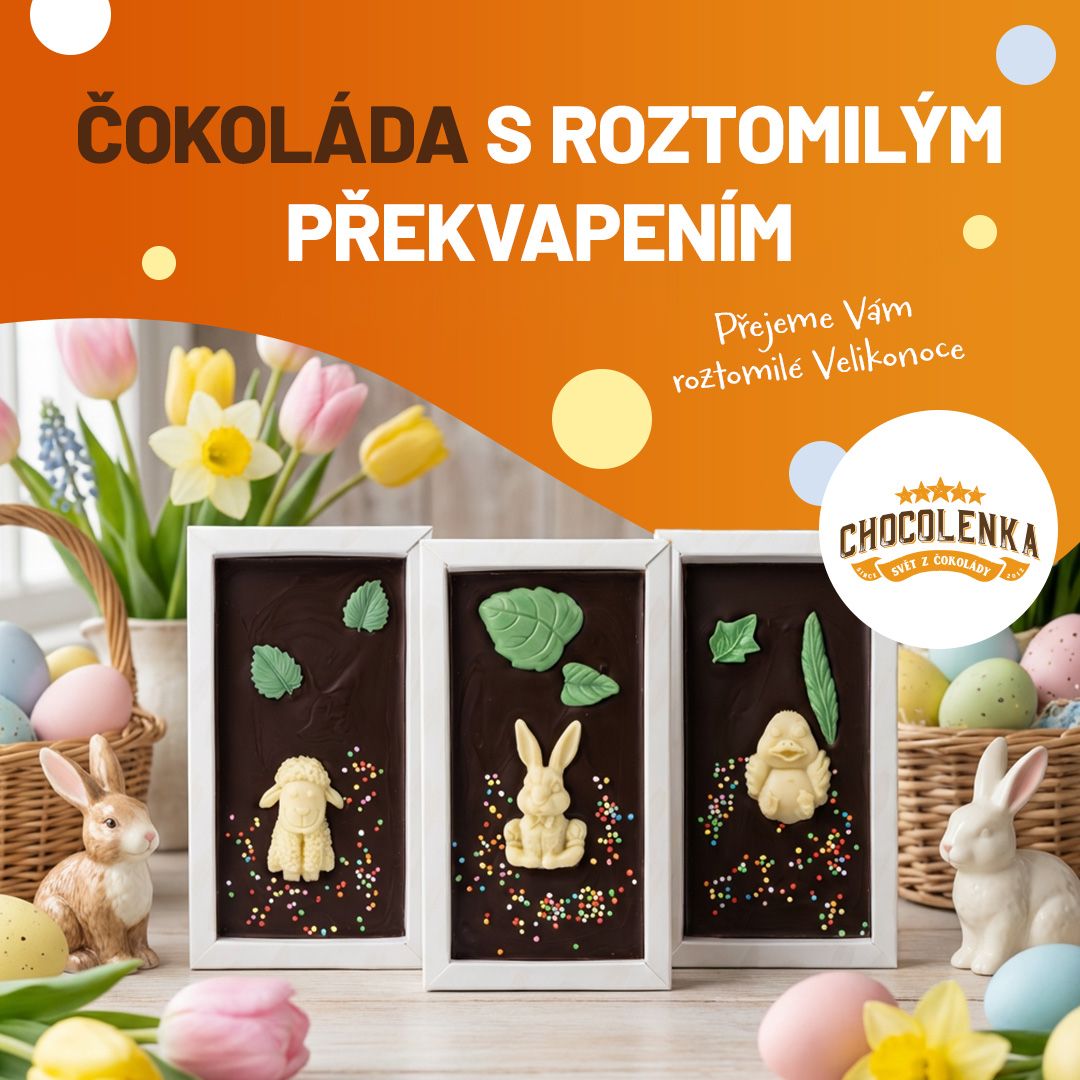 Velikonoční tabulkové čokolády
