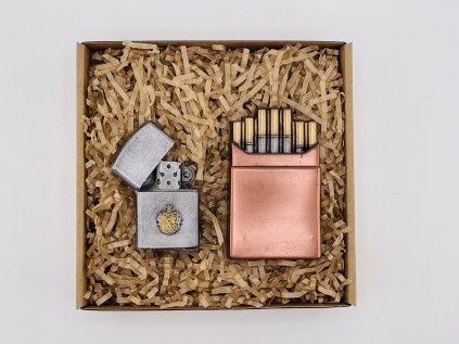 Chocolate lighter and cigarettes