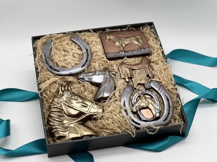 Giant chocolate set for a horse lover